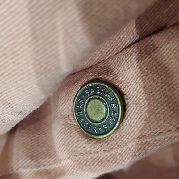 Sassafras 100% Cotton Coral Denim Jumper Romper Playsuit - Picture 12 of 12